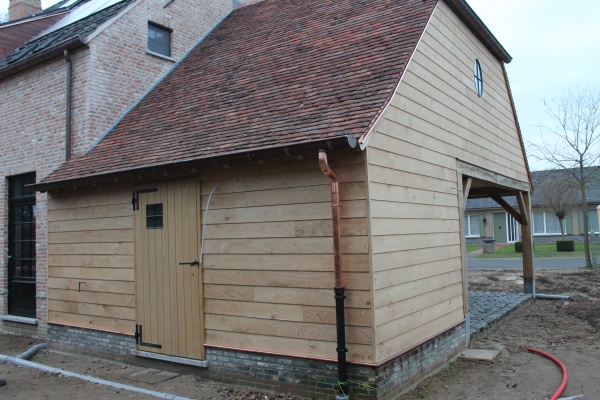 Eiken Carport | Gistel - Dewilde houtconstructies